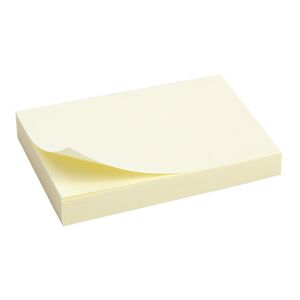 Блок бумаги с клейким слоем 50x75 мм, 100 листов Axent 2312-01-А желтый