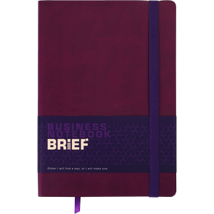 Блокнот деловой BRIEF А5 96 листов, обложка искусственная кожа Buromax BM.295004 - Фото 10