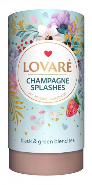 Чай бленд черного и зеленого LOVARE Champagne Splashes 80г lv.15556