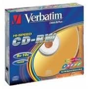 Диск CD-RW.700Mb 8-12х HighSpeed Col Slim d.40590.022 Verbatim