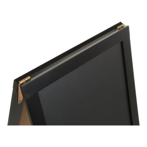 Доска для мела Buromax 85х50 см двойная тротуарная черная рамка BM.0061