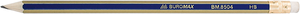 Олівець графітовий НВ з гумкою Buromax BM.8504 - Фото 2