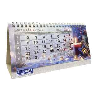 Календарь настольный 2024г. BUROMAX ROMANTIC BM.2102 210х100 мм