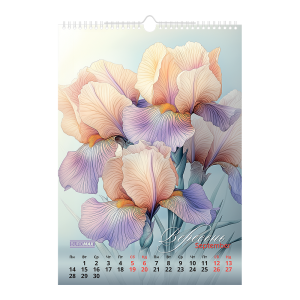 Календар настінний 2026 А3 1 пружина Buromax Flowers BM.210604