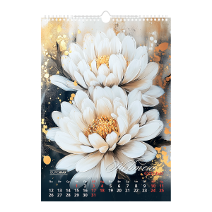 Календар настінний 2026 А3 1 пружина Buromax Flowers BM.210604