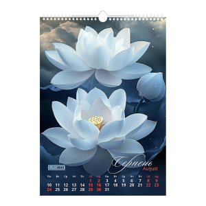 Календар настінний 2026 А3 1 пружина Buromax Flowers BM.210604