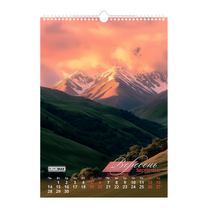 Календар настінний 2026 А3 1 пружина Buromax Seasons landscape BM.210603