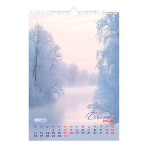 Календар настінний 2026 А3 1 пружина Buromax Seasons landscape BM.210603