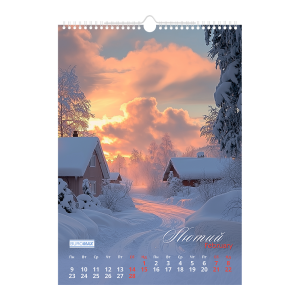 Календар настінний 2026 А3 1 пружина Buromax Seasons landscape BM.210603