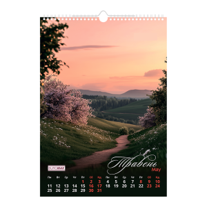 Календар настінний 2026 А3 1 пружина Buromax Seasons landscape BM.210603