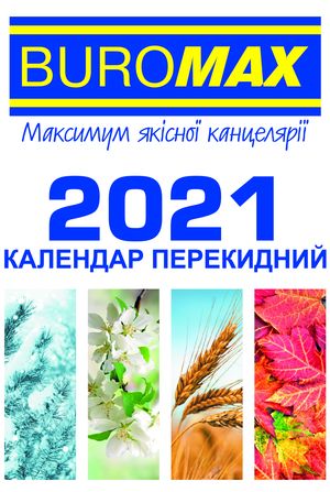 Календар перекидний на 2021 рік 133х88 мм BUROMAX BM.2104
