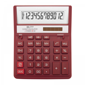 Калькулятор 12 разрядов красный Brilliant BS-777RD