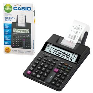 Калькулятор печатающий CASIO с адаптером HR-150RCE-WB-EC