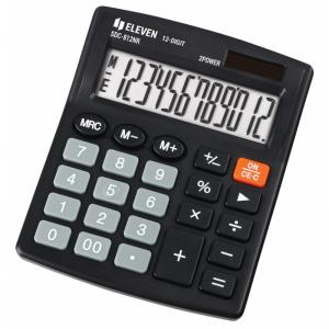 Калькулятор настольный 12-разрядный черный Eleven SDC-812NR