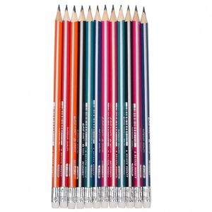 Олівець графітовий MARCO, 48 штук, дерево, HB, з гумкою, Grip-rite 9001EM-48CB