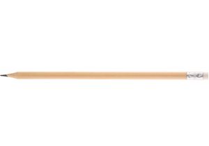 Олівець чорнографітний круглий PROMO (натур. дерево) з гумкою Economix E11323-00