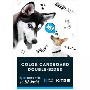 Картон цветной двухсторонний А5 KITE Dogs