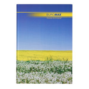 Книга канцелярська Buromax NATURE А4 96 л клітина офсет тверда лам обкладинка асорті BM.2400i