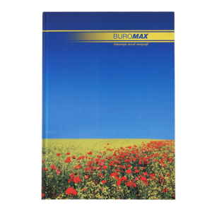 Книга канцелярська Buromax NATURE А4 96 л клітина офсет тверда лам обкладинка асорті BM.2400i