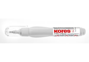 Коректор-ручка Tri Pen металевий кінчик 10г, Kores K83350