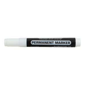 Маркер перманентный водостойкий Buromax BM.8705-12 белый 1-4 мм