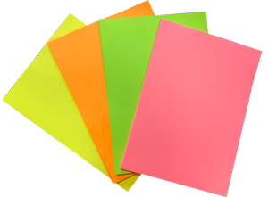 Набор цветной бумаги NEON, А4, 80г/м2 (4х50/200 листов) BUROMAX BM.27215200-99 - Фото 1