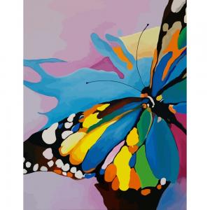 Набір, техніка акриловий живопис за номерами Яскравий метелик, 35х45 см, ROSA N00013206