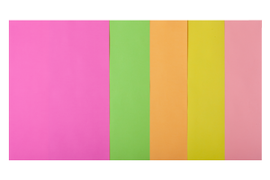 Набір кольорового паперу А4, 80г/м2, NEON, 5 кол., 50 аркушів BUROMAX BM.2721550-99