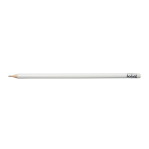 Олівець графітовий L2U HB, білий, з гумкою, картонна коробка 144 шт, BUROMAX BM.8517