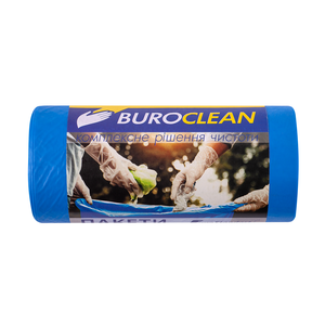 Пакети для сміття міцні EuroStandart сині, 60 л, 20 шт, BuroClean, 10200033