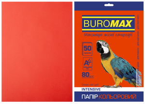 Бумага цветная А4, 80г/м2, INTENSIVE, 50л, BUROMAX BM.2721350 - Фото 1
