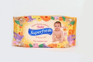 Салфетки влажные Детские, 60 шт, SuperFRESH, 0126970