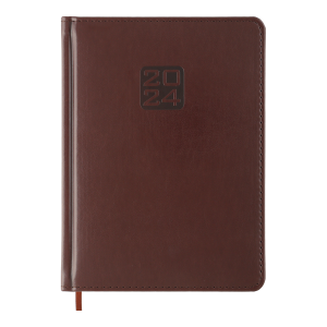 Ежедневник датированный 2024 BRAVO A5 красно-коричневый Buromax BM.2112-41