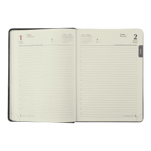 Ежедневник датированный 2024 DONNA A4 черный Buromax BM.2742-01