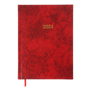 Ежедневник А5 датированный 2024 Buromax BASE BM.2108-05 красный