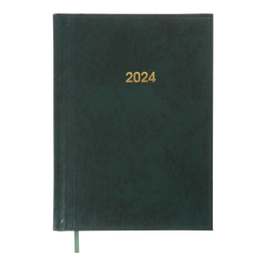 Ежедневник А5 датированный 2024 Buromax BASE BM.2108-04 зеленый