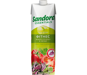 Сок Sandora Essentials Фитнес томат-соль-экстракт трав 0,95л 10707655