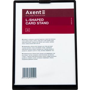 Табличка информационная L-образная, A6, полистирол + акриловое стекло AXENT 6252