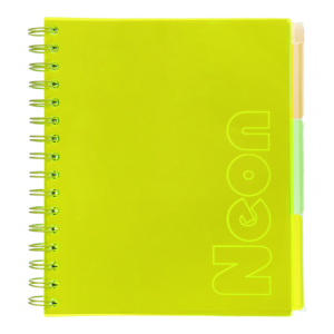 Тетрадь на пружине B5 Buromax NEON клетка 120л с разделителями BM.24359911