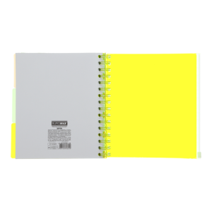 Тетрадь на пружине B5 Buromax NEON клетка 120л с разделителями BM.24359911