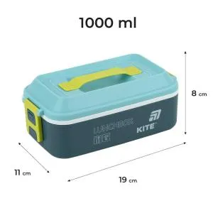 Ланчбокс для їжі Kite 1000 мл K25-1183 — купити в Office-Mix | Фото 4 Ланчбокс для їжі Kite 1000 мл K25-1183, Дитячий посуд - фото 4