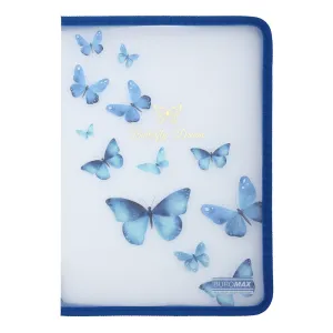 Папка-конверт на zip-блискавці Buromax ARABESKI А4 матовий пластик BM.3980 синий электрик — купити в Office-Mix | Фото 2 Папка-конверт на zip-блискавці Buromax ARABESKI А4 матовий пластик BM.3980, Папка на блискавці, пластикові замку - фото 2