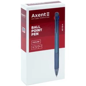 Ручка кулькова автоматична AXENT TrioLine 3-в-1 AB1105-A — купити в Office-Mix | Фото 1 Ручка кулькова автоматична AXENT TrioLine 3-в-1 AB1105-A, Ручки кулькові - фото 1