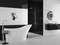 Плитка Cersanit Simple art черная зеркальная изображение 1