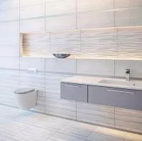 Плитка Intercerama Alba світло-сіра стіна 2360169071 зображення 1