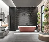 Плитка Intercerama Black&White плитка стіна білий 2580 201 061/P зображення 1