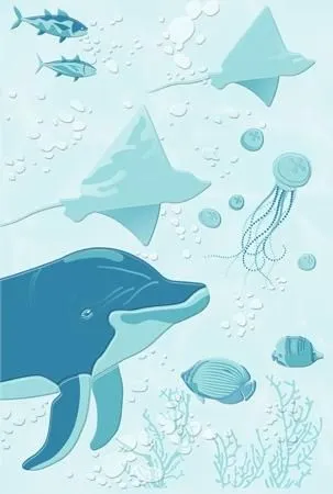 Декор Golden Tile Аквариум М86331, Фото