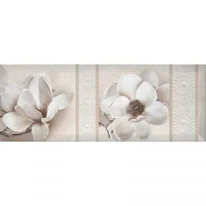 Декор Intercerama Bingo белый 2 (Д125061-2), Фото