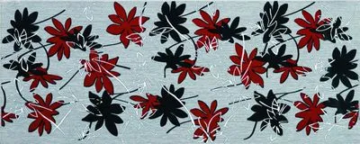 Декор Ceramika Konskie Oxford 1 grey inserto 20x50, Фото