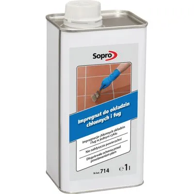 Імпрегнат проти плям для клінкеру, каменю, керамограніту, вапняку Sopro FS 714/1 1л, Фото